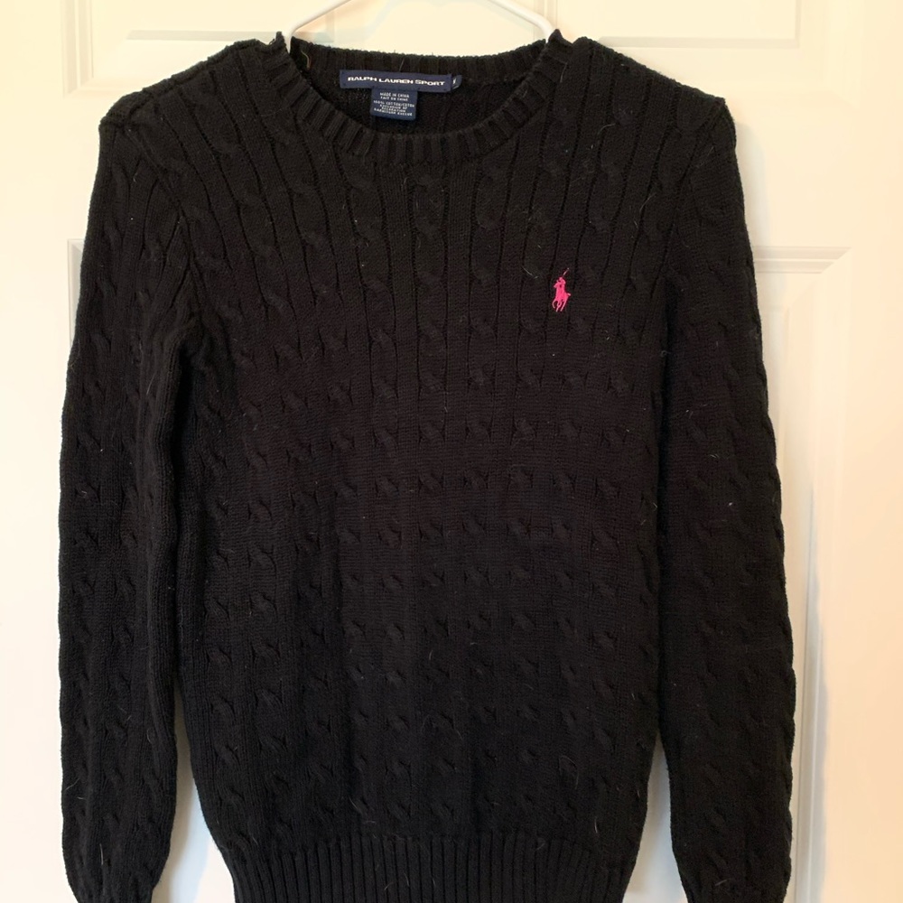 Ralph Lauren Crew Neck Sweater- Black